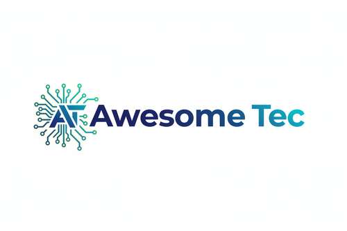 make a logo with the names awesome tec